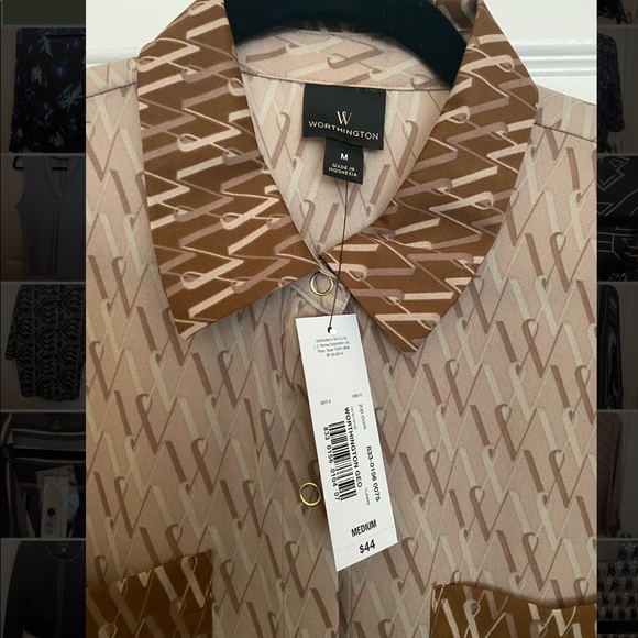 Worthington W Pattern Shirt - Picture 2 of 3
